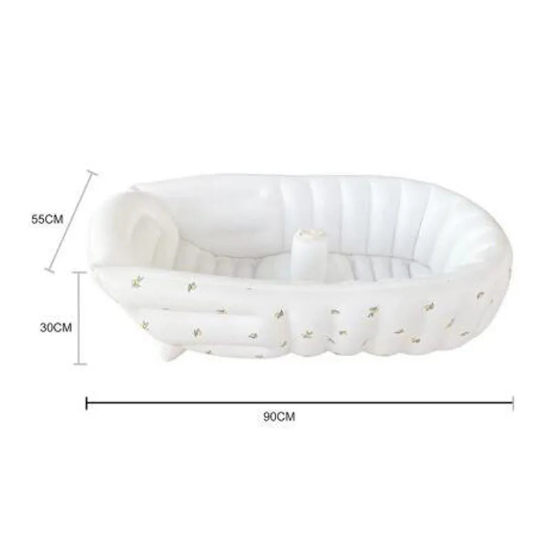 Multifunctional Baby PVC Inflatable Baby Bathtub Chair Cute Bear Foldable Baby
