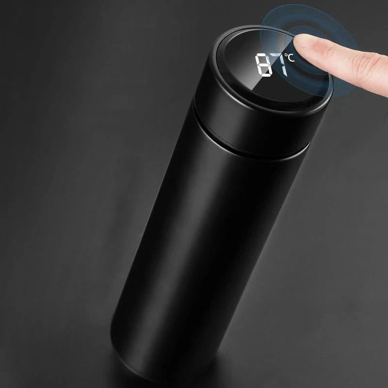 Intelligent Thermos Display Temperature Stainless Steel Thermo Cup Strainer