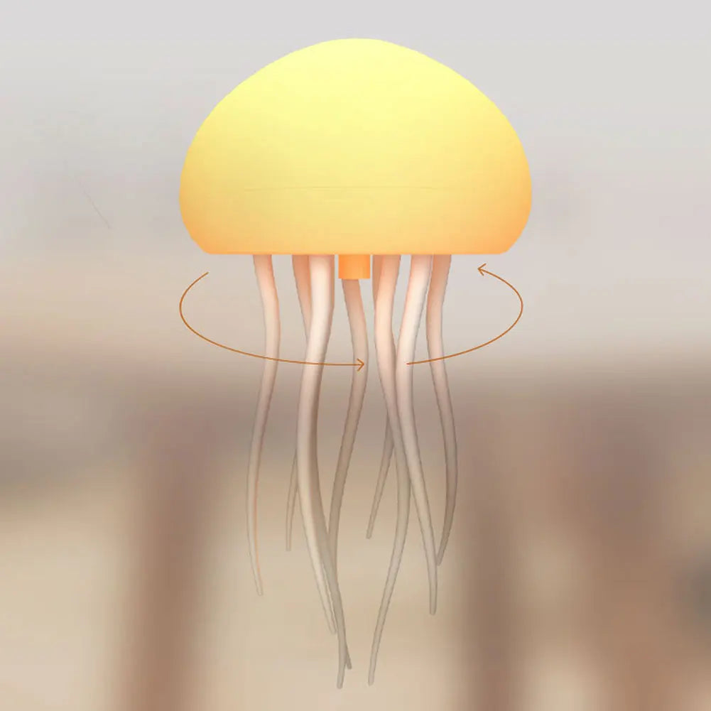 Hot Sale Gradient LED Jellyfish Night Light Modern ABS Voice cntrl