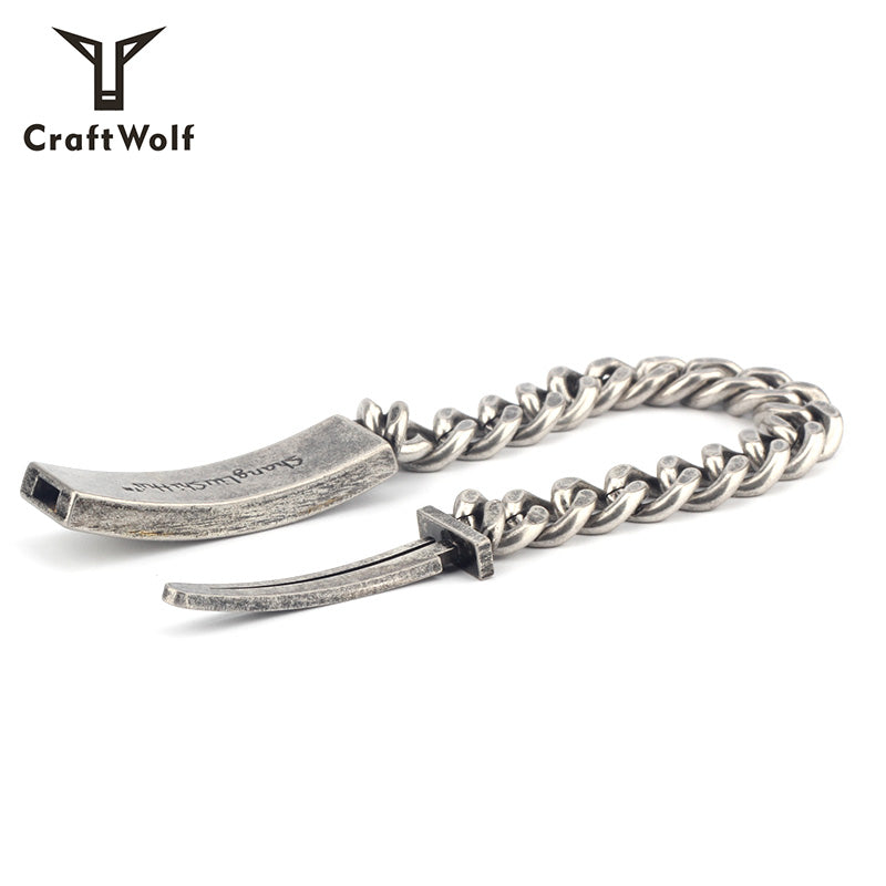 Craft Wolf Custom Jewelry Mens Women Gold Silver Titanium 316L Stainless Steel