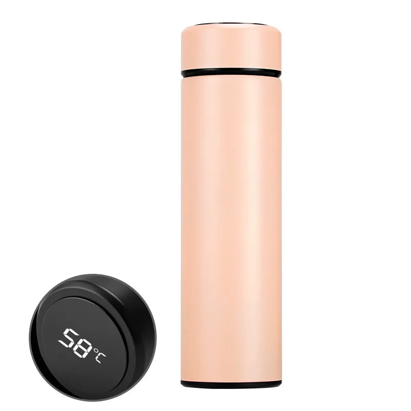 Intelligent Thermos Display Temperature Stainless Steel Thermo Cup Strainer