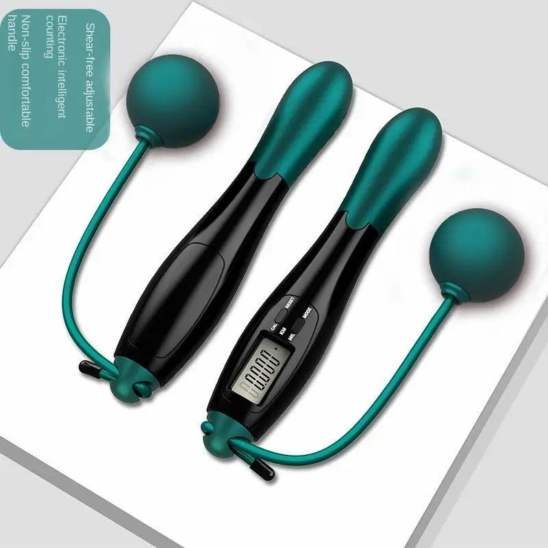 Cordless Electronic Jumping Rope Counting Speed Skipping Counter Gym Fitness