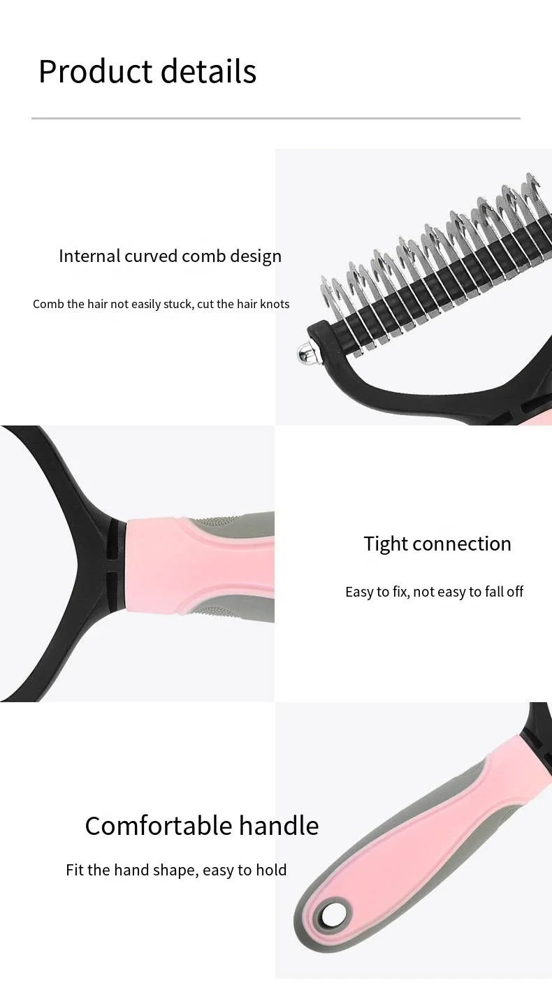 Dog Cat Hair Removal Comb Pet Long Hair Short Hair Pet Grooming Care Brush