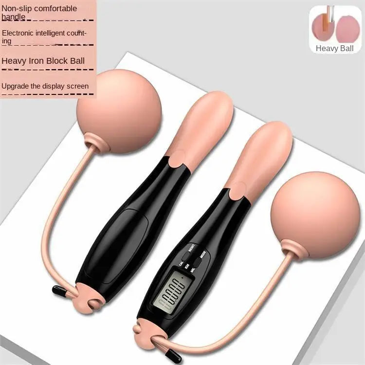 Cordless Electronic Jumping Rope Counting Speed Skipping Counter Gym Fitness