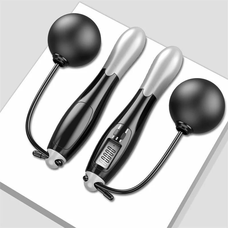 Cordless Electronic Jumping Rope Counting Speed Skipping Counter Gym Fitness