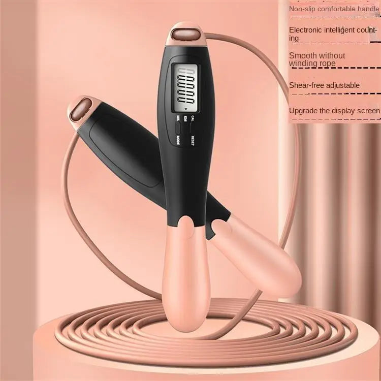 Cordless Electronic Jumping Rope Counting Speed Skipping Counter Gym Fitness