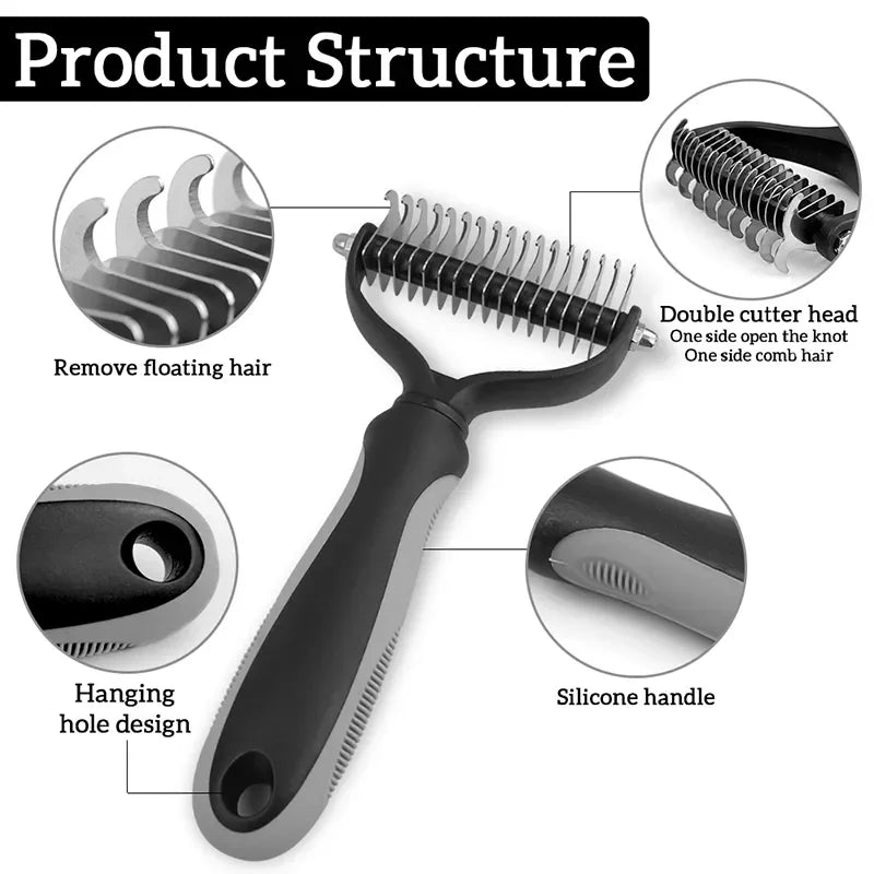 Dog Cat Hair Removal Comb Pet Long Hair Short Hair Pet Grooming Care Brush
