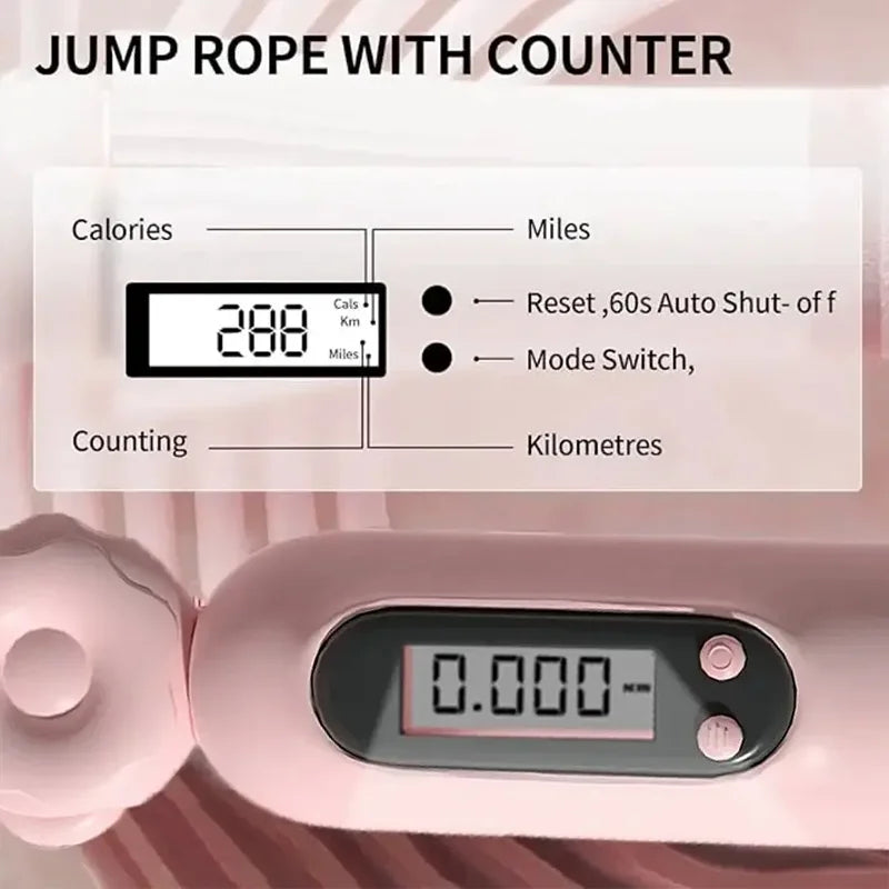 Jump Rope With Counter, Adjustable Skipping Rope With Calorie Counter, Smart