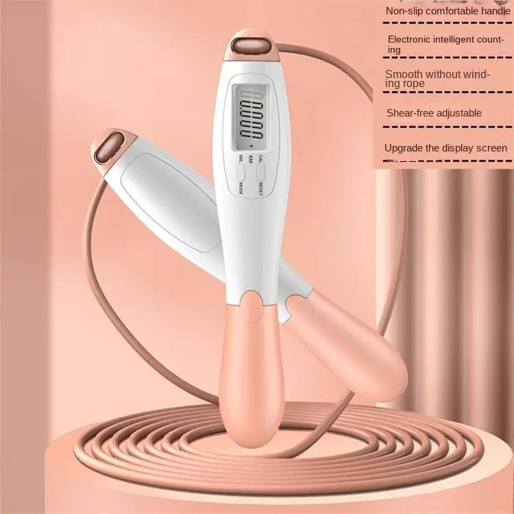 Cordless Electronic Jumping Rope Counting Speed Skipping Counter Gym Fitness