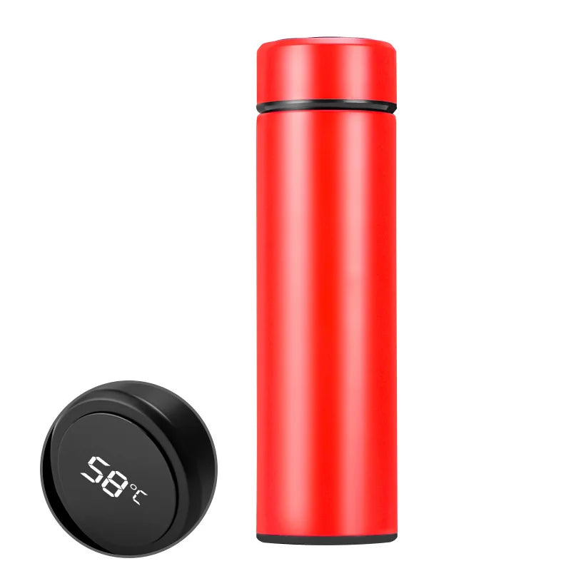 Intelligent Thermos Display Temperature Stainless Steel Thermo Cup Strainer