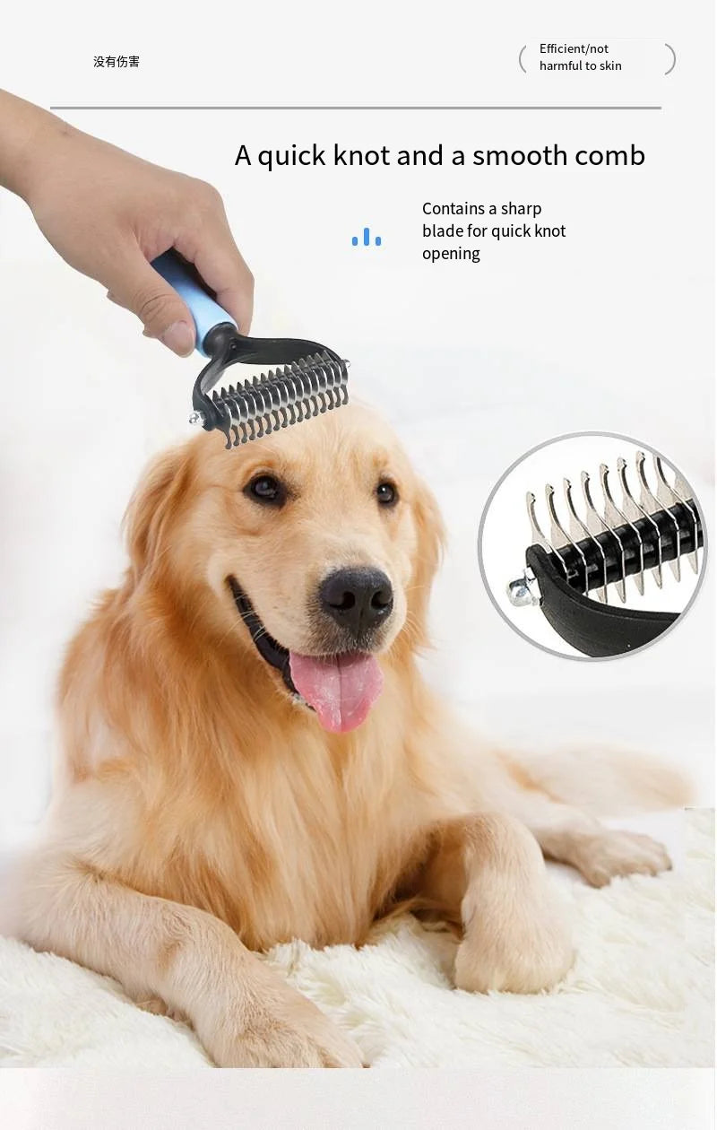 Dog Cat Hair Removal Comb Pet Long Hair Short Hair Pet Grooming Care Brush