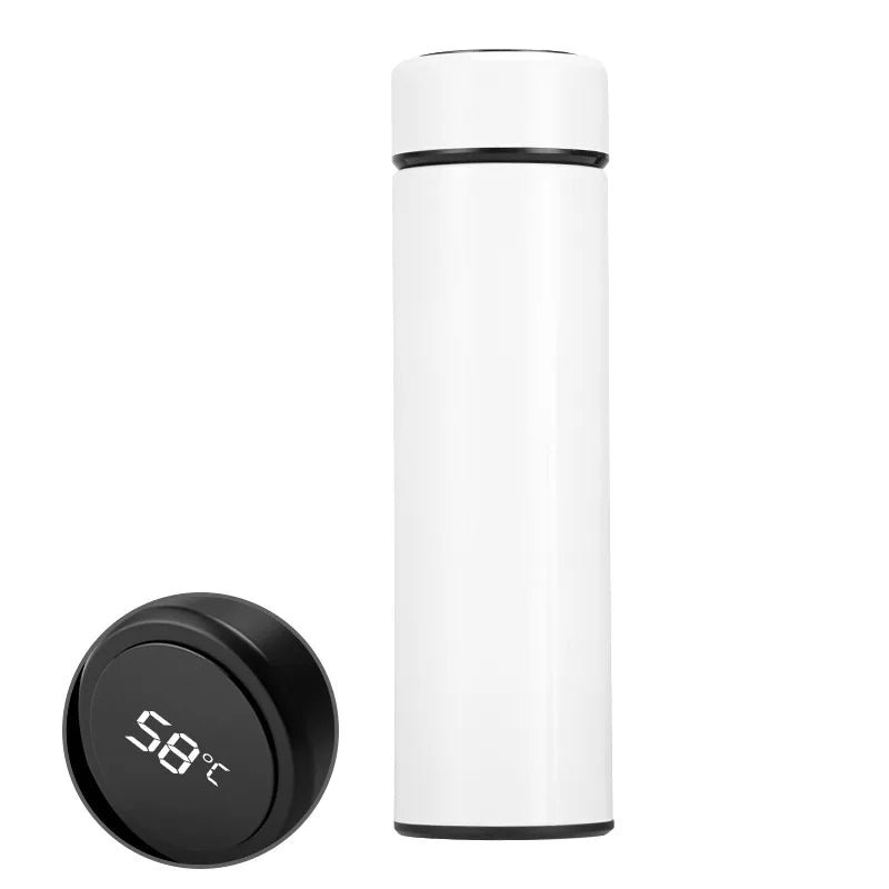 Intelligent Thermos Display Temperature Stainless Steel Thermo Cup Strainer